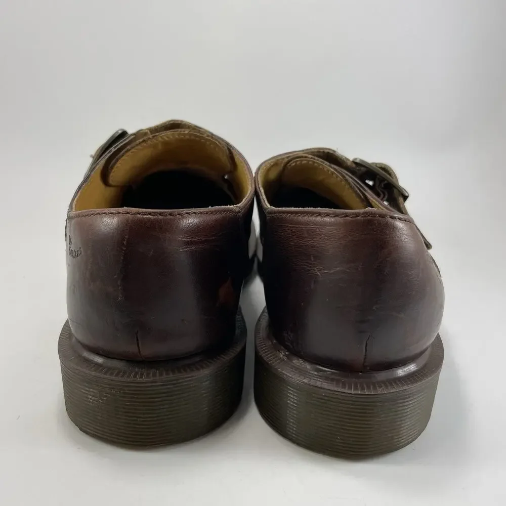 Doc Dr. Martens 8254 Vintage 90s Leather Monk Strap Buckle Shoes UK 8 Men US 9